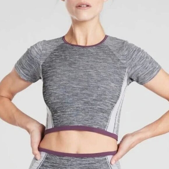 ATHLETA Impact Crop Tee - Picture 1 of 5